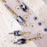8Pcs 3-10Mm 5 Flute Countersink Drill Bit Set Reamer Woodworking Chamfer Tools - Extra Image