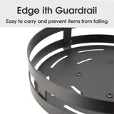 Kitchen Rotating Spice Rack Triple Layer Countertop Organizer Storage Shelf - Double Layer - Low Angle