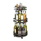 Kitchen Rotating Spice Rack Triple Layer Countertop Organizer Storage Shelf - Double Layer - Extra Image