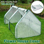Greenhouse Cover Transparent Grid Garden Conservatory Plant Protection Tent