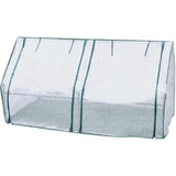 Greenhouse Cover Transparent Grid Garden Conservatory Plant Protection Tent - Front View