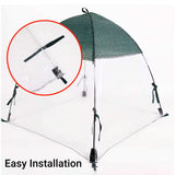 Plant and Vegetable Protective Cover Insect Proof Mesh Garden Netting Cover - 91x91x95cm - Top-Down View