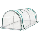 PVC Greenhouse Cover Replacement Plant Tent Garden Shelter No Frame - Grid - Close-Up Angle