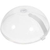Microwave Safe Food Grade Plastic Splash Proof and Dustproof Heating Cover - Front View
