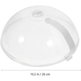 Microwave Safe Food Grade Plastic Splash Proof and Dustproof Heating Cover - Side View