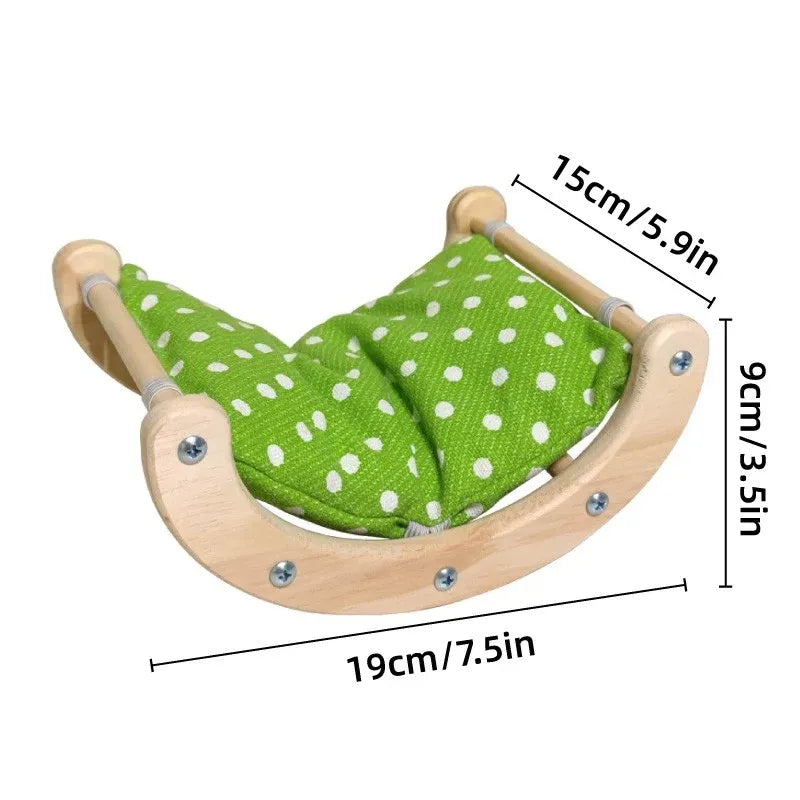 Hamster Swing Bed Warm Cotton Bed Soft for Small Pet Entertainment Play AU