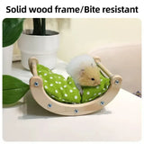Hamster Swing Bed Warm Cotton Bed Soft for Small Pet Entertainment Play AU - 45-Degree Angle