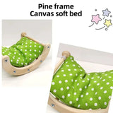 Hamster Swing Bed Warm Cotton Bed Soft for Small Pet Entertainment Play AU - Close-Up Angle