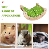 Hamster Swing Bed Warm Cotton Bed Soft for Small Pet Entertainment Play AU - Low Angle