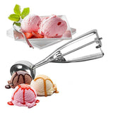 Stainless Steel Icecream Ice Cream Scoop Cookie Dough Mash Spoon Trigger 6Cm Dia - 45-Degree Angle