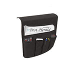 5 Pockets Couch Organizer Remote Storage Holder Sofa Chair Arm Control Rest Bag - Black