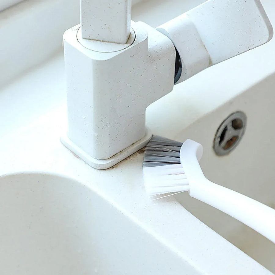 1/2pcs Small Brush for Bathroom Tile Wall Floor Gap Corner Seam Cleaning Tool - 1PC