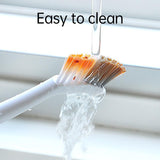 1/2pcs Small Brush for Bathroom Tile Wall Floor Gap Corner Seam Cleaning Tool - 1PC - Top-Down View
