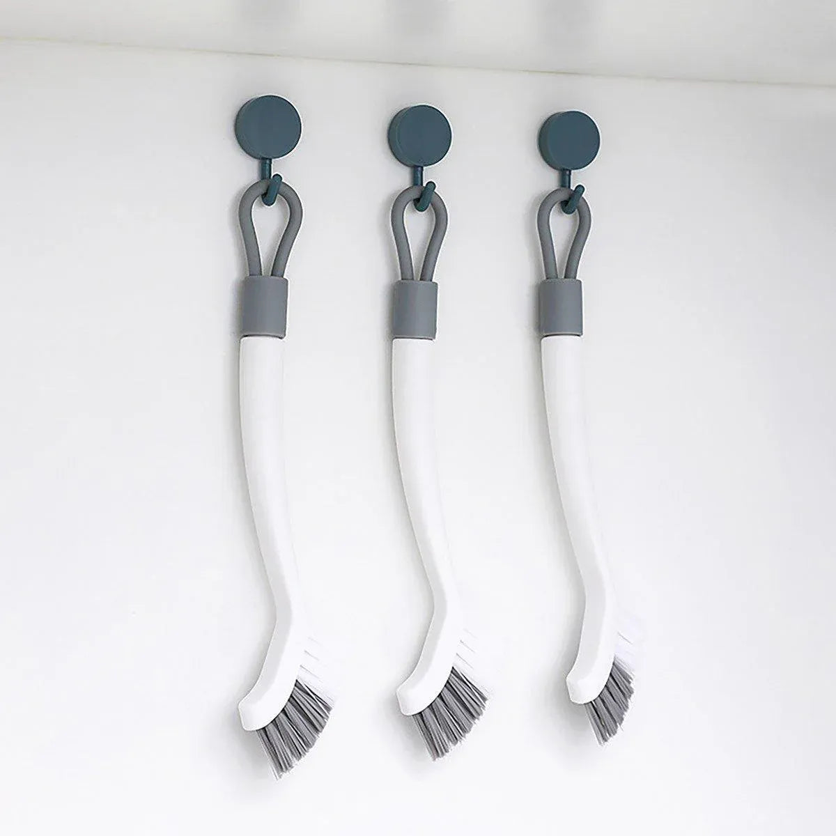 1/2pcs Small Brush for Bathroom Tile Wall Floor Gap Corner Seam Cleaning Tool - 2PCS