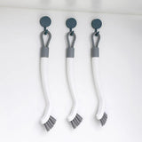 1/2pcs Small Brush for Bathroom Tile Wall Floor Gap Corner Seam Cleaning Tool - 2PCS - Low Angle