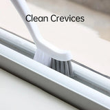 1/2pcs Small Brush for Bathroom Tile Wall Floor Gap Corner Seam Cleaning Tool - 2PCS - Extra Image