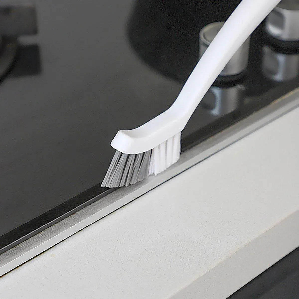 1/2pcs Small Brush for Bathroom Tile Wall Floor Gap Corner Seam Cleaning Tool - 2PCS
