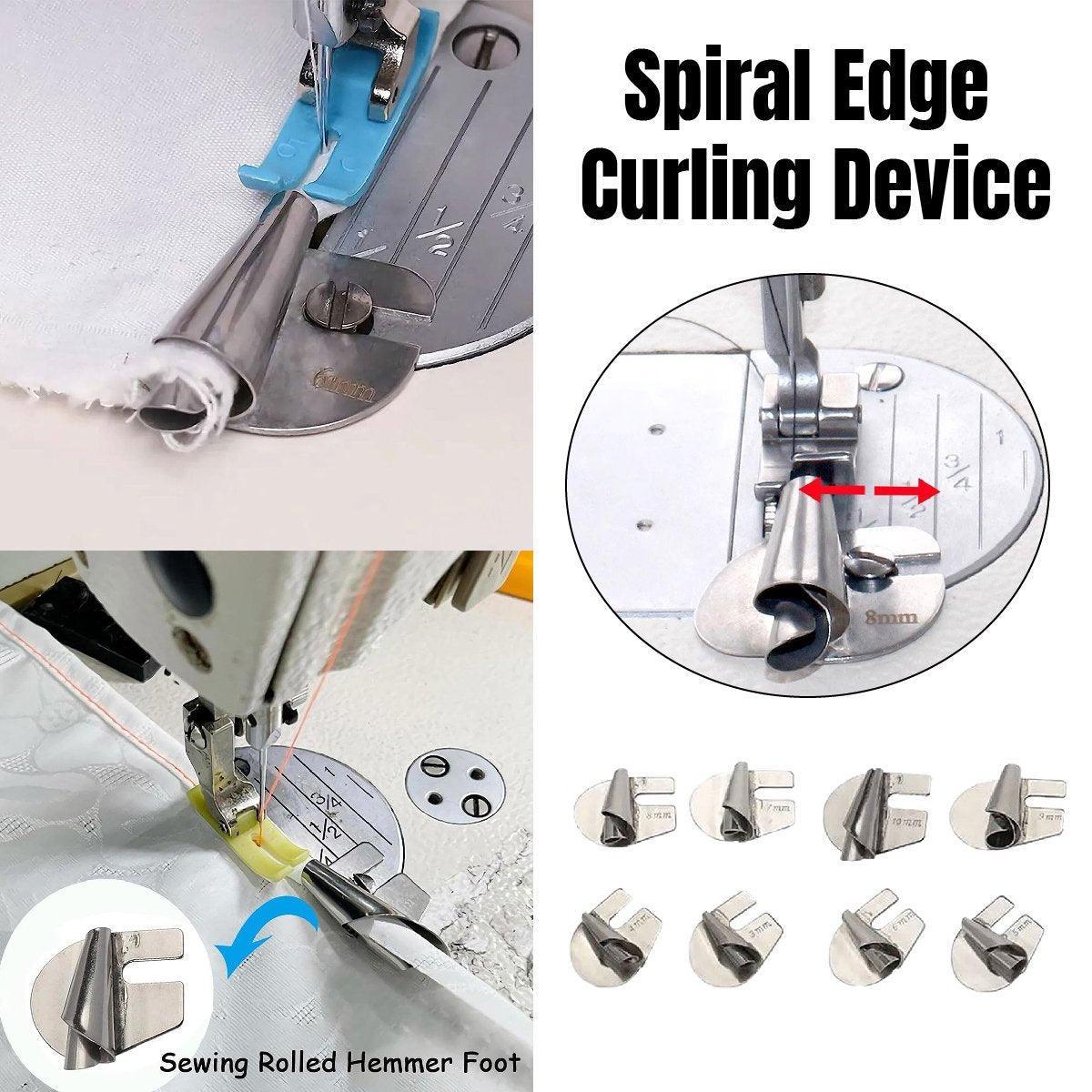 Household Sewing Machine Attachment Spiral Flanger Towel Fabric Puller Tool
