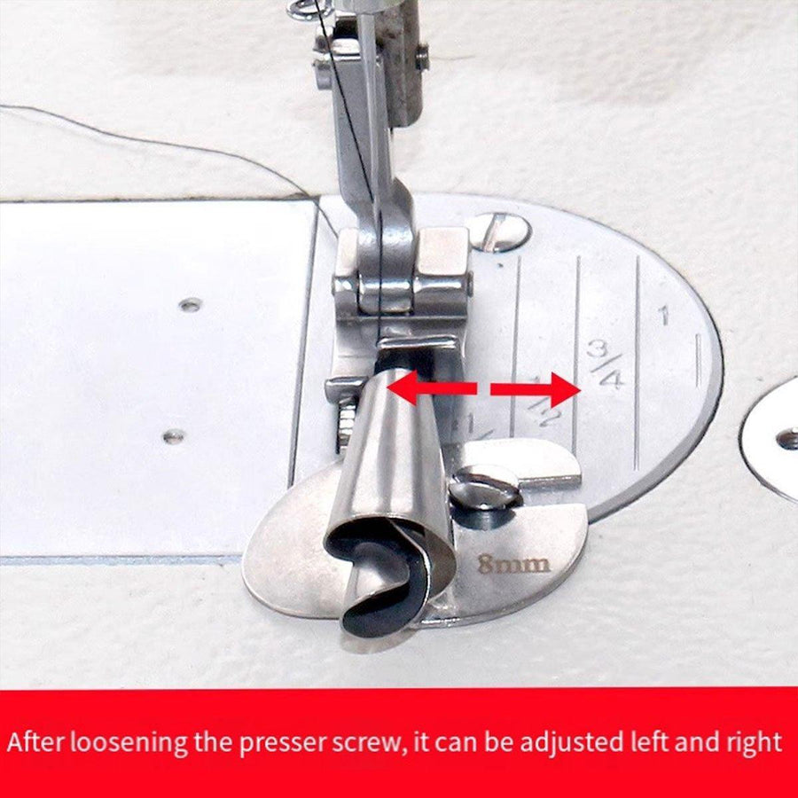 Household Sewing Machine Attachment Spiral Flanger Towel Fabric Puller Tool