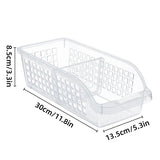 4pcs Refrigerator Storage Box Transparent Plastic Household Organizer Kitchen