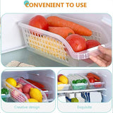 4pcs Refrigerator Storage Box Transparent Plastic Household Organizer Kitchen - Rear View