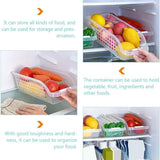 4pcs Refrigerator Storage Box Transparent Plastic Household Organizer Kitchen