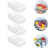 4pcs Refrigerator Storage Box Transparent Plastic Household Organizer Kitchen - Extra Image