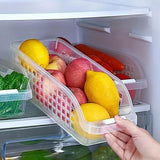 4pcs Refrigerator Storage Box Transparent Plastic Household Organizer Kitchen