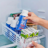 4pcs Refrigerator Storage Box Transparent Plastic Household Organizer Kitchen - 45-Degree Angle
