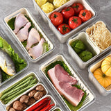 Refrigerator Crisper Storage Box Food Organizer Container for Kitchen Fridge - Close-Up Angle