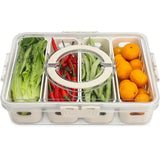 Refrigerator Crisper Storage Box Food Organizer Container for Kitchen Fridge - Front View