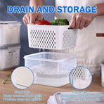 3PCS Food Storage Container Set Fridge Microwave Plastic Safe Fresh Keeping Box