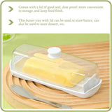 Butter Cheese Box Crisper Fruit Storage Container Multi Purpose Food Organizer - 45-Degree Angle