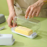 Butter Cheese Box Crisper Fruit Storage Container Multi Purpose Food Organizer - Rear View
