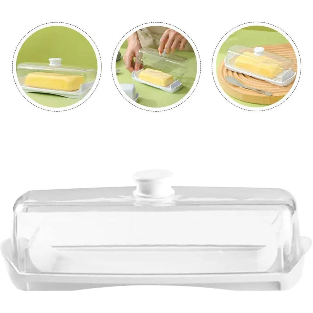 Butter Cheese Box Crisper Fruit Storage Container Multi Purpose Food Organizer