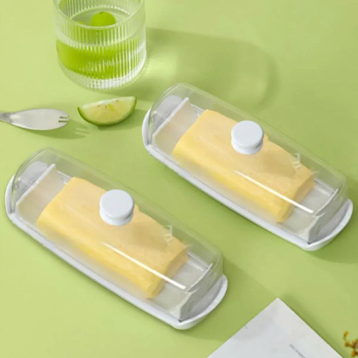 Butter Cheese Box Crisper Fruit Storage Container Multi Purpose Food Organizer