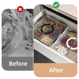 Portable Household Kitchen Refrigerator Storage Box Food Organizer Fresh Keeper - White - 45-Degree Angle