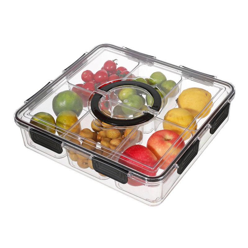 Portable Household Kitchen Refrigerator Storage Box Food Organizer Fresh Keeper - White
