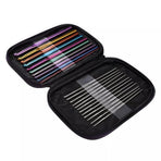 22PCS Crochet Hook Set Aluminium Knitting Needles with Case for DIY Yarn Craft