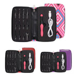11 In 1 Led Light Up Crochet Hooks Set - Pink