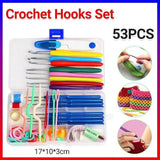 Knitting Needles Crochet Hooks Set Tools Kit Yarn Sewing Tools Grip With Box DIY