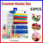 Knitting Needles Crochet Hooks Set Tools Kit Yarn Sewing Tools Grip With Box DIY