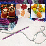 50PCS Hooks Set Crochet Sewing Tools Knitting Needles Aluminum DIY Weave Craft