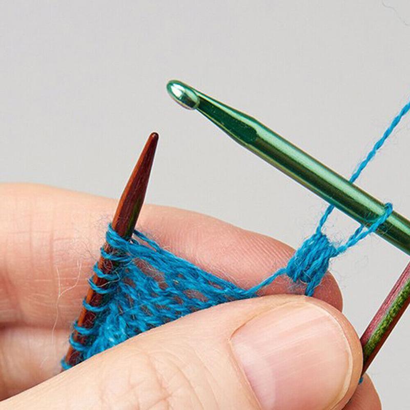 50PCS Hooks Set Crochet Sewing Tools Knitting Needles Aluminum DIY Weave Craft