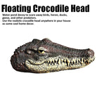 PU Floating Crocodile Head For Yard Patio Outdoor Decor Water Feature Decoration
