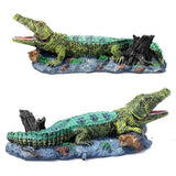 Crocodile Ornament Model A Simulation Reptile 3D Fish Tank Decoration Aquarium - Extra Image