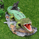 Crocodile Ornament Model A Simulation Reptile 3D Fish Tank Decoration Aquarium - Extra Image