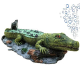 Crocodile Ornament Model A Simulation Reptile 3D Fish Tank Decoration Aquarium - Extra Image