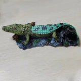 Crocodile Ornament Model A Simulation Reptile 3D Fish Tank Decoration Aquarium - Extra Image
