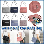 Ladies Large Capacity Crossbody Bag Single Shoulder Small Square Bag Handbag - Grey